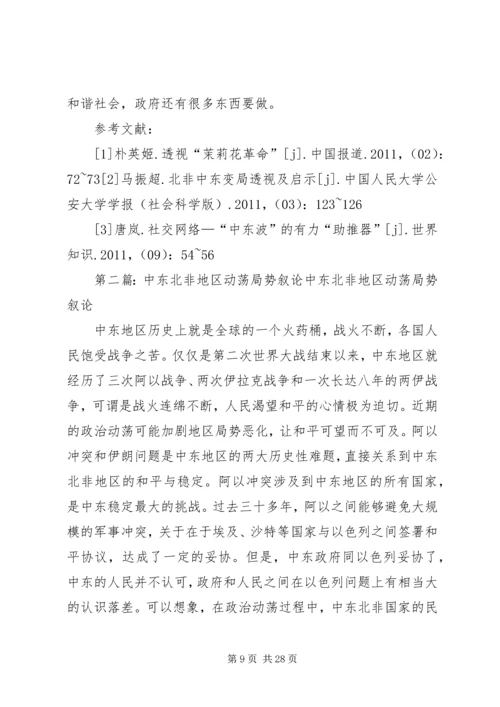如此中东北非局势动荡.docx