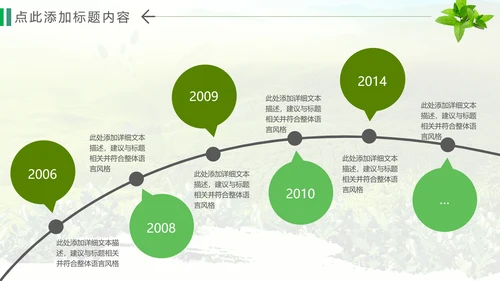 绿色清新茶文化品茶论道动态PPT模板