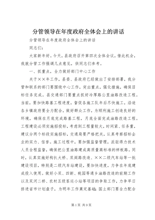 分管领导在年度政府全体会上的讲话 (2).docx