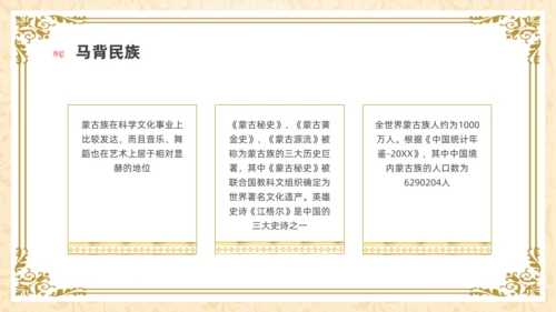 马背上的民族内蒙族介绍通用PPT模板