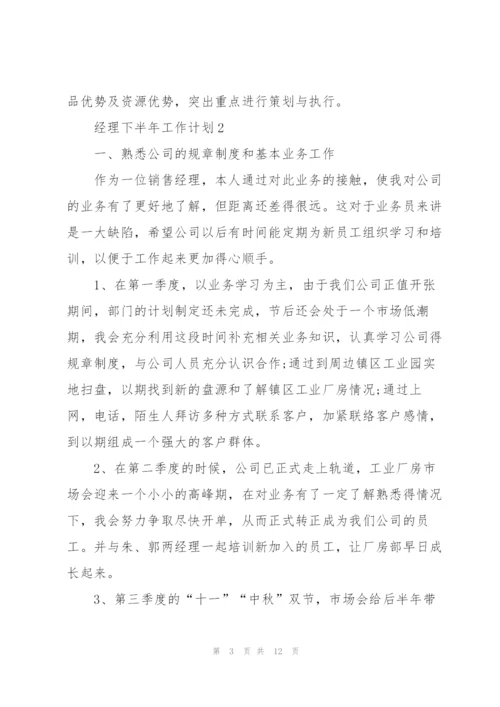 经理下半年工作计划5篇.docx