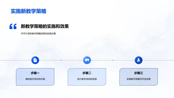 新教学策略实施报告PPT模板