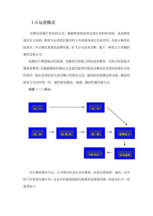 DIY休闲餐吧创业实践商业综合计划书.docx