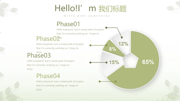 绿色清新春季护肤动态PPT