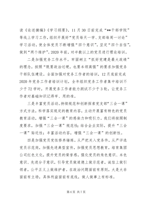 市城投集团党建专题汇报.docx