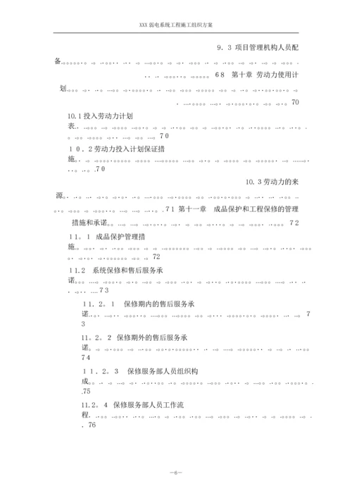 小区弱电系统工程施工组织设计.docx