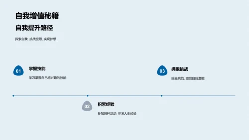 初中生活学习指南PPT模板