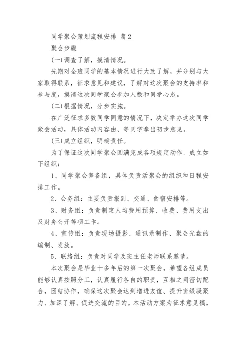 同学聚会策划流程安排.docx