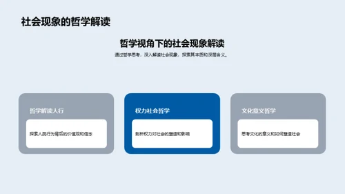 哲学视野下的社会诠释