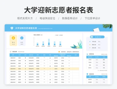 大学迎新志愿者报名表