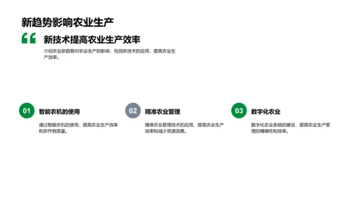 农业新技术应用PPT模板