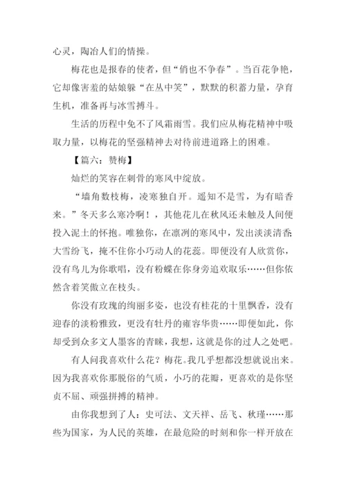 借物喻人的作文600字梅花.docx