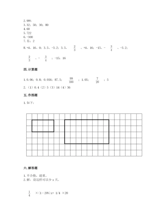 六年级下册数学期末测试卷附答案（b卷）.docx