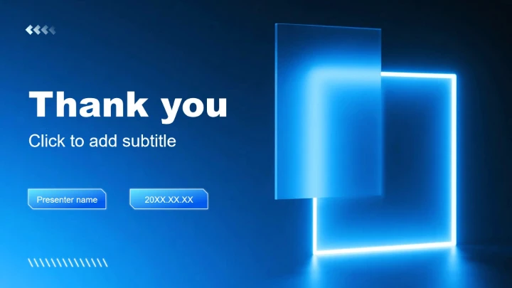 蓝色科技风大学生职业发展规划书PPT主题模板