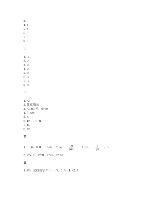 小升初数学考前检测试题推荐.docx