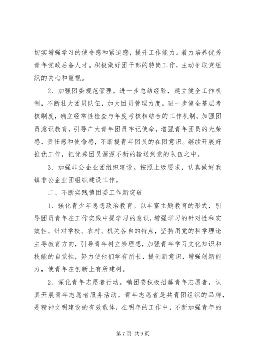 乡镇团支部工作计划某年.docx