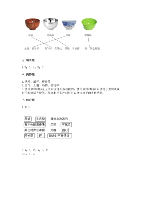 教科版二年级上册科学期末测试卷含答案（培优b卷）.docx