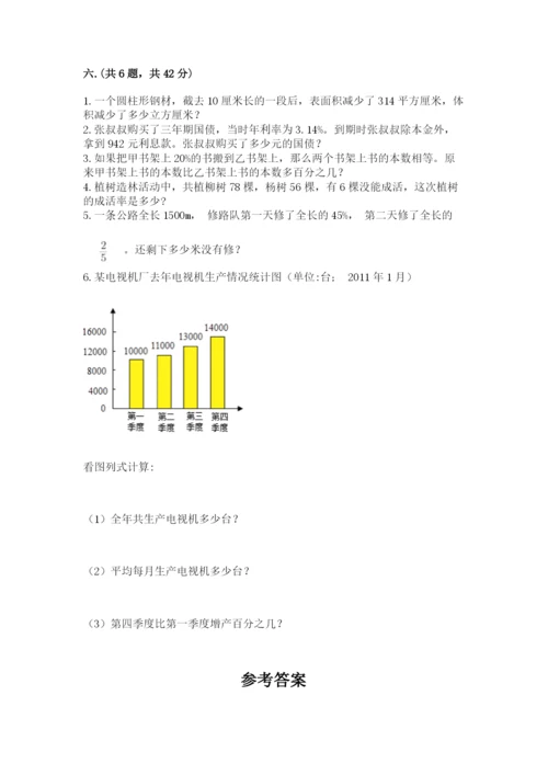 青岛版小升初数学模拟试卷带答案（综合题）.docx