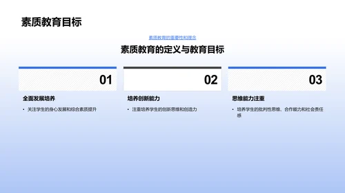 语文素质教育的提升PPT模板