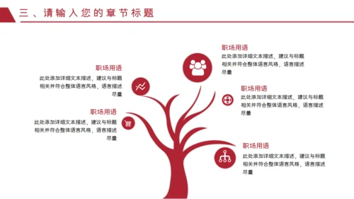 红色泼墨艺术商务汇报通用PPT模板