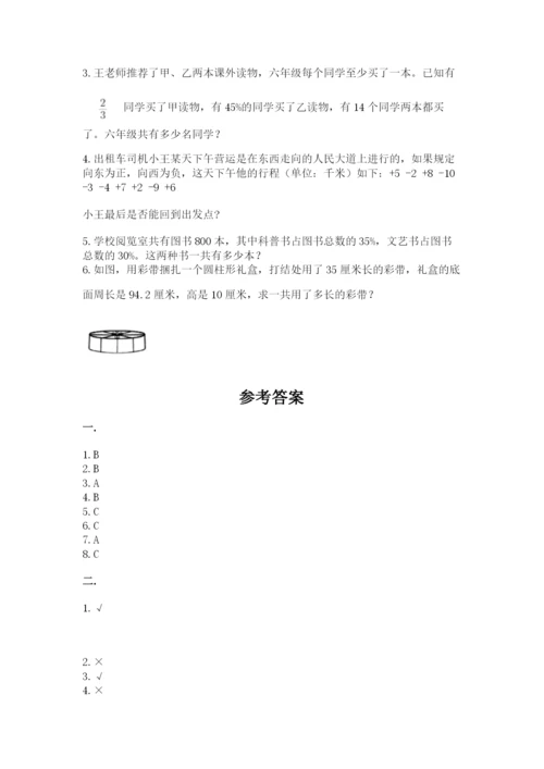 北师大版数学小升初模拟试卷【考点精练】.docx
