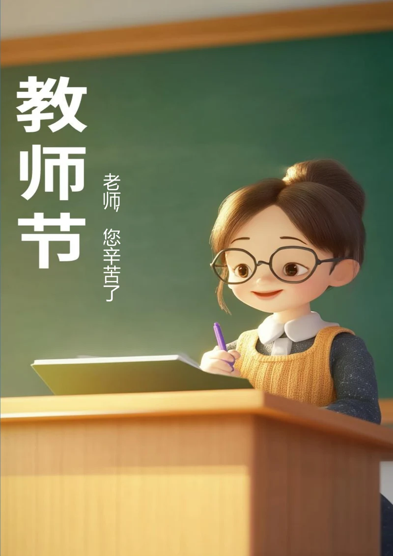 老师您辛苦了教师节海报