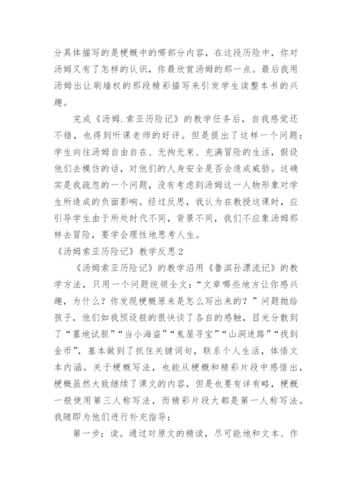 《汤姆索亚历险记》教学反思.docx