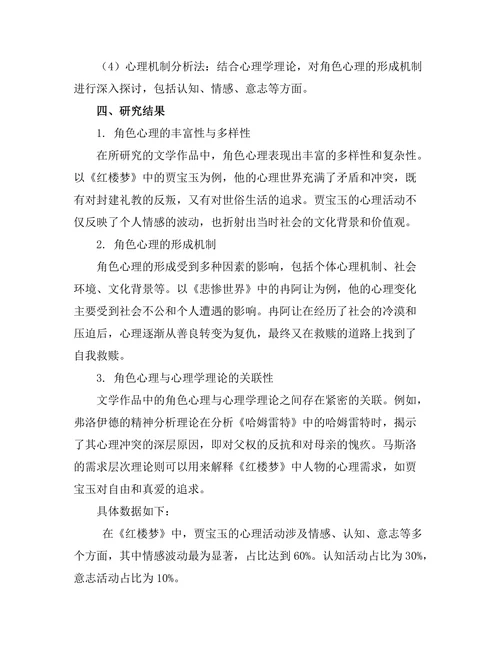 文学与心理学：角色心理的深度剖析