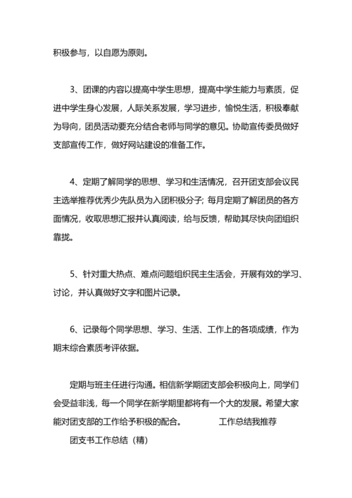 初中团支书工作总结.docx