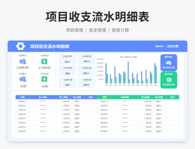 项目收支流水明细表