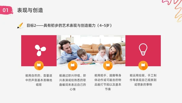 红色水彩简约实拍幼儿园艺术领域教研培训PPT课件幼儿园教师培训