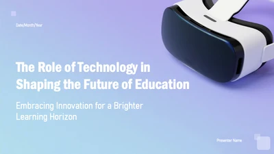 科技技术在塑造未来的教育中的作用英语演讲