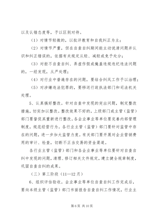 市自查自纠的工作计划方案.docx