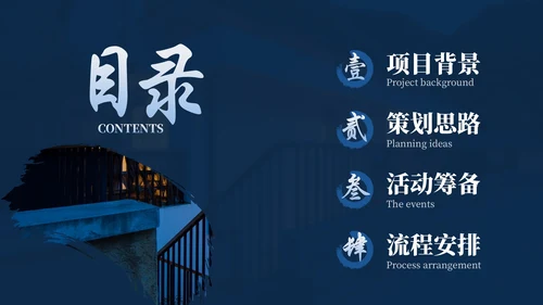 蓝色华府盛景地产样板间开发方案总结汇报PPT模板