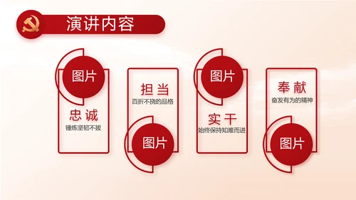 红色大气大学生入党宣誓动态PPT