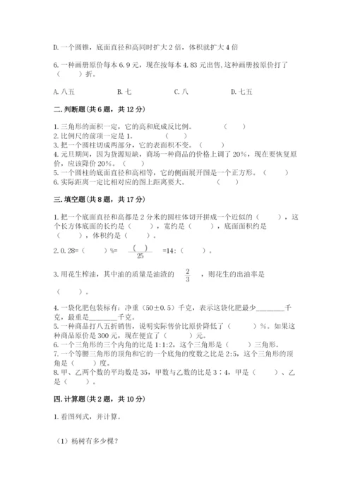 呼和浩特市小升初数学测试卷汇编.docx