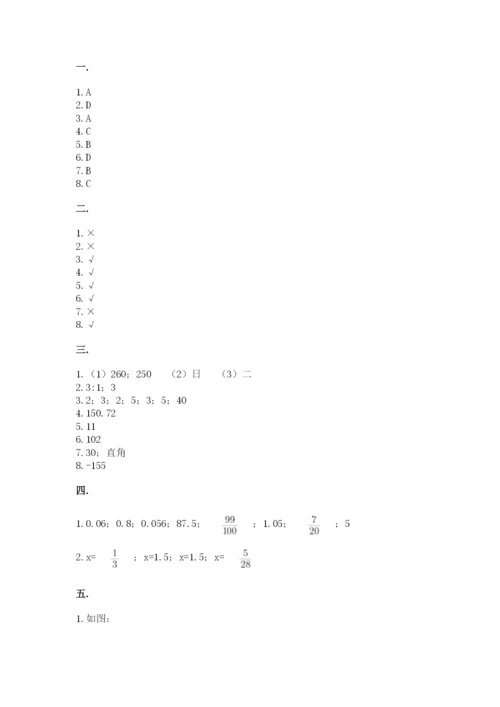 苏教版数学六年级下册试题期末模拟检测卷（精选题）.docx
