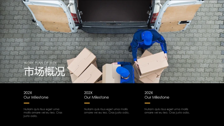 物流行业高端大气物流货运公司介绍通用PPT