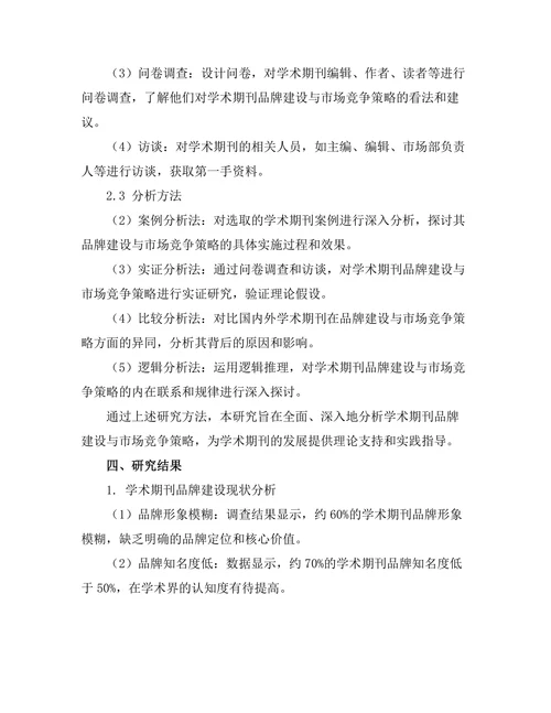 学术期刊的品牌建设与市场竞争策略