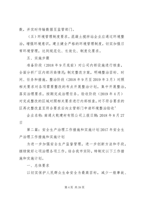 绿色生产实施计划和措施方案.docx