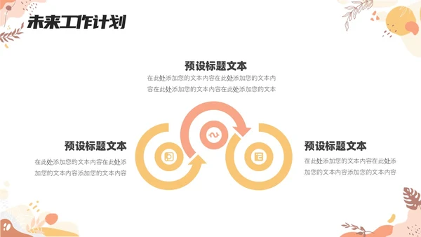 创意孟菲斯员工工作述职报告PPT孟菲斯风格