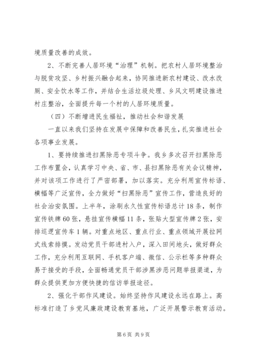 畲族乡工作总结及XX年工作计划.docx