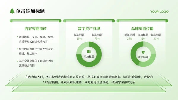 绿色简约风国家公园自然探索之旅PPT模板
