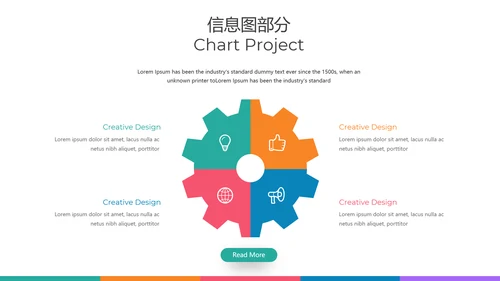 多彩设计现代风格公司简介商务PPT模板