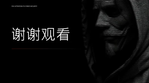 黑色简约字符网络安全教育PPT模版
