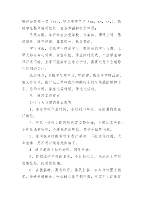 特教班主任工作计划.docx