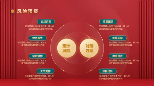红色新禧新中式中国风中秋节活动营销策划通用PPT模板