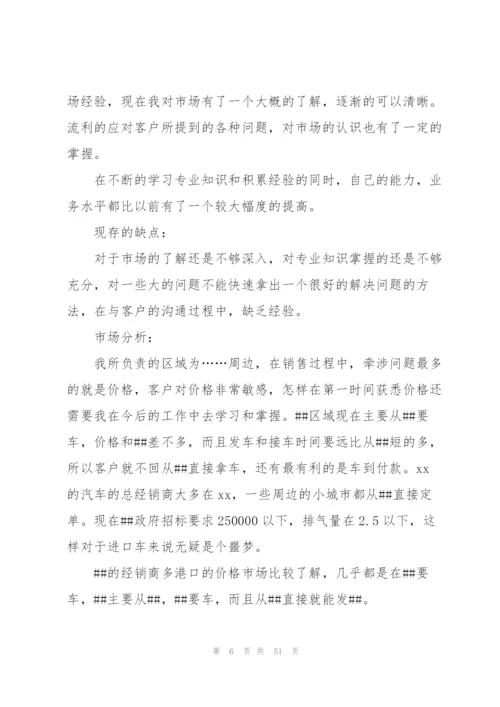 销售个人述职报告.docx