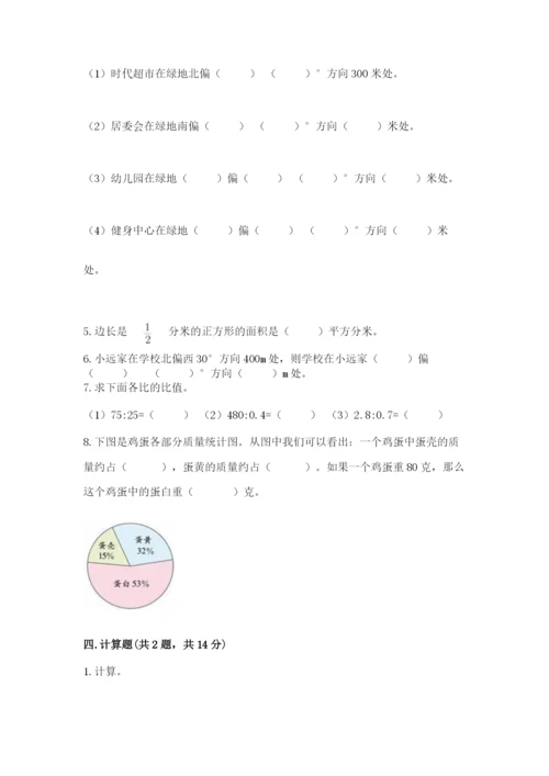 小学数学六年级上册期末模拟卷及参考答案【突破训练】.docx