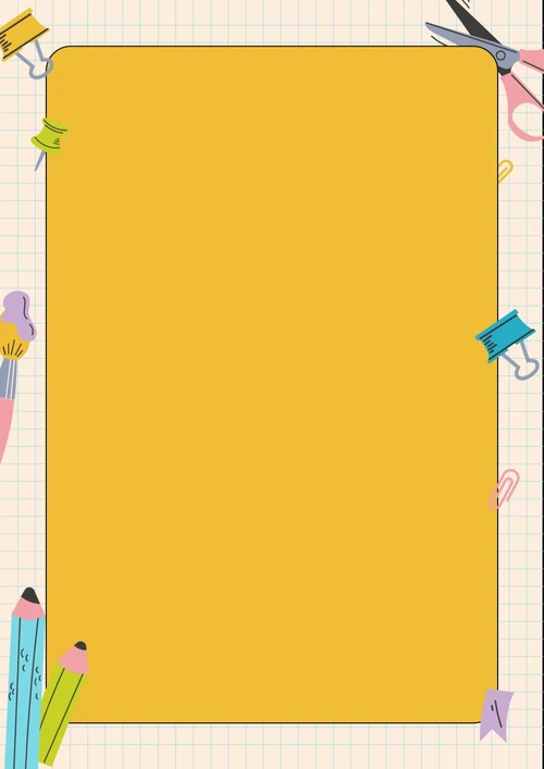 可爱卡通风信纸学习纸